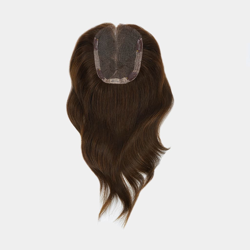 ELOISE Fine Welded Mono Human Hair Topper with Cuticle-Aligned Mongolian Hair