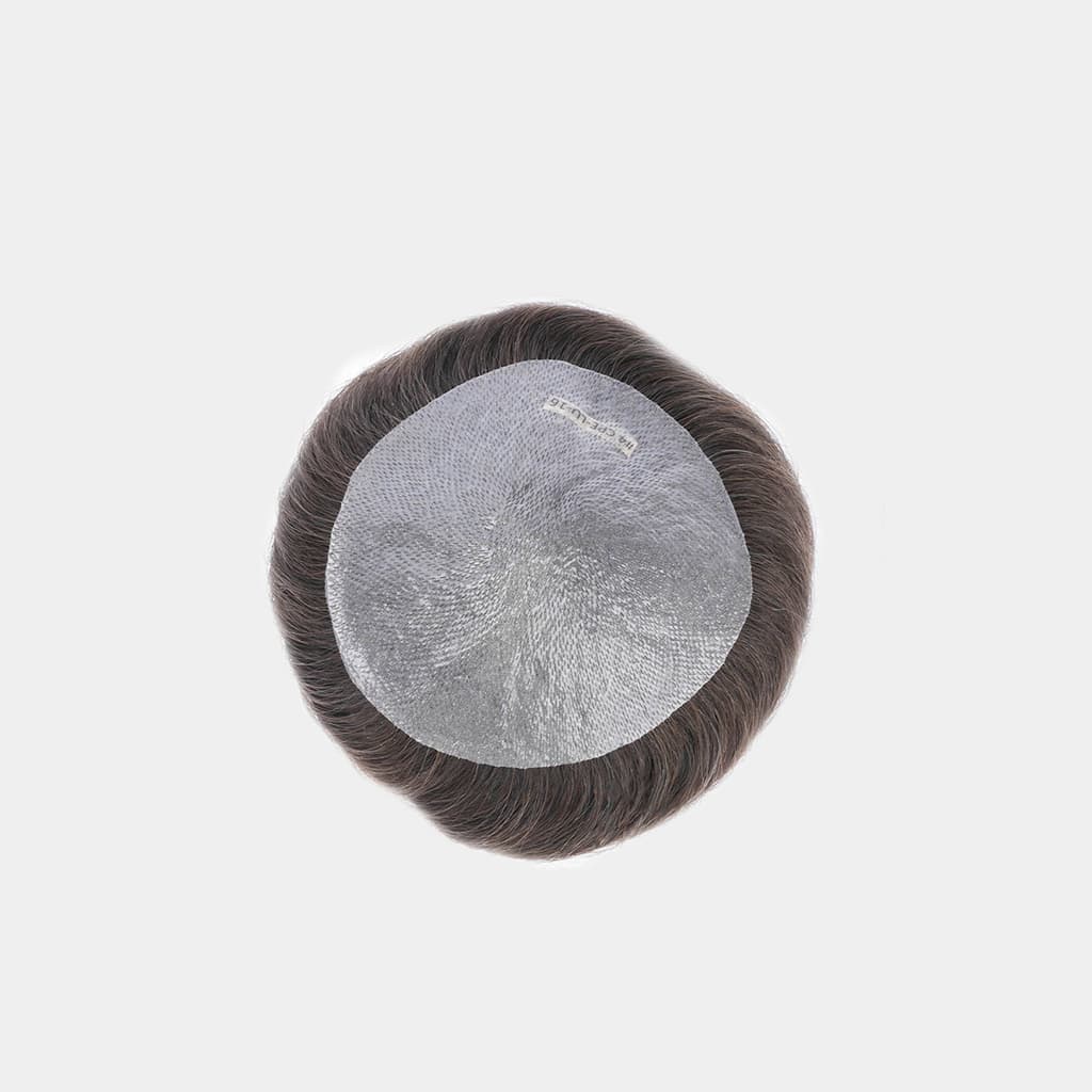 HS1V-TOP Thin Skin Hair System for Crown Area V-looped Human Hair